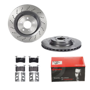 BREMBO Bremsesæt, skivebremser 142056471 bagaksel perforeret/ventileret 330mm 26mm for MERCEDES-BENZ