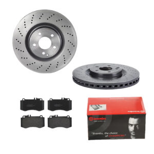 BREMBO Bremsesæt, skivebremser 142056472 foraksel perforeret/ventileret 344mm 32mm for MERCEDES-BENZ