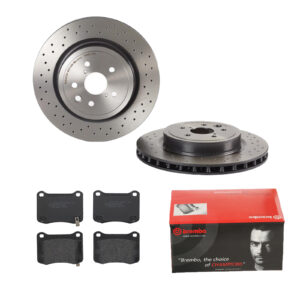 BREMBO Bremsesæt, skivebremser 142057589 bagaksel perforeret/ventileret 345mm 28mm for LEXUS