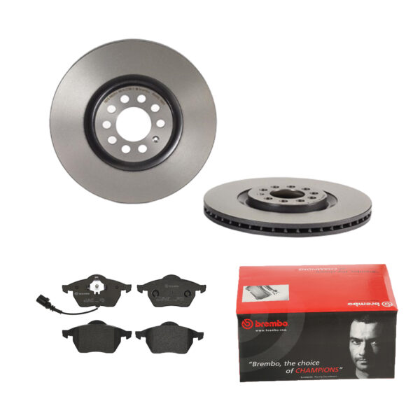 BREMBO Bremsesæt, skivebremser ijdtidbr15 foraksel indvendig ventileret 312mm 25mm for SKODA SEAT VW