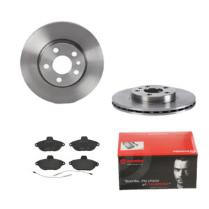 BREMBO Bremsesæt, skivebremser ijdtidcxt8 foraksel indvendig ventileret 257mm 20mm for CITROËN FIAT PEUGEOT ALFA ROMEO