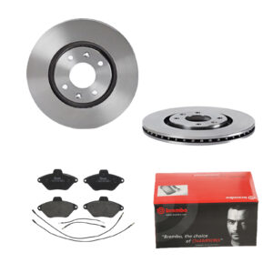 BREMBO Bremsesæt, skivebremser ijdtidczs0 foraksel indvendig ventileret 283mm 22mm for CITROËN PEUGEOT