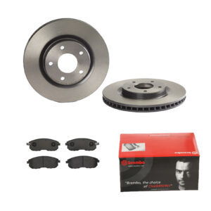 BREMBO Bremsesæt, skivebremser ijdtiddlc8 foraksel indvendig ventileret 296mm 26mm for NISSAN INFINITI NISSAN (DFAC) RENAULT