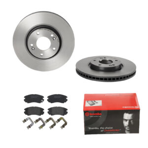 BREMBO Bremsesæt, skivebremser ijdtideu57 foraksel indvendig ventileret 300mm 28mm for KIA HYUNDAI