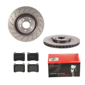 BREMBO Bremsesæt, skivebremser ijdtidfhj2 foraksel perforeret/ventileret 345mm 30mm for MERCEDES-BENZ