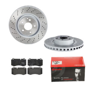 BREMBO Bremsesæt, skivebremser ijdtidfkd4 foraksel perforeret/ventileret 335mm 32mm for MERCEDES-BENZ