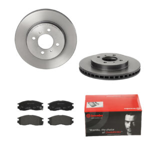 BREMBO Bremsesæt, skivebremser ijdtidfq18 foraksel indvendig ventileret 256mm 24mm for MITSUBISHI HYUNDAI NISSAN PROTON CHRYSLER