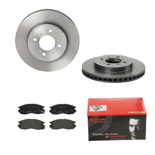 BREMBO Bremsesæt, skivebremser ijdtidfq18 foraksel indvendig ventileret 256mm 24mm for MITSUBISHI HYUNDAI NISSAN PROTON CHRYSLER