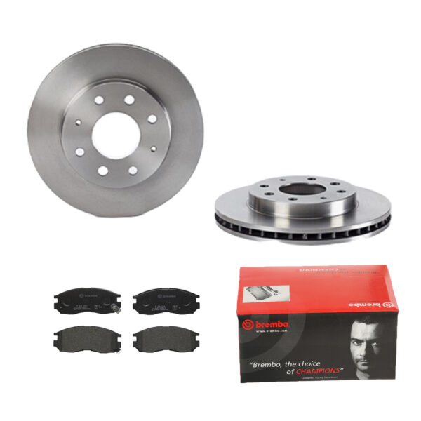 BREMBO Bremsesæt, skivebremser ijdtidfsd2 foraksel indvendig ventileret 256mm 24mm for MITSUBISHI NISSAN PROTON CHRYSLER HYUNDAI