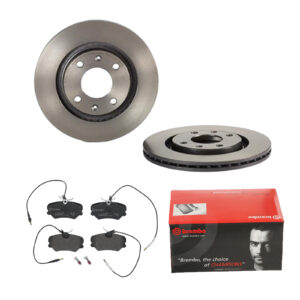 BREMBO Bremsesæt, skivebremser ijdtidg816 foraksel indvendig ventileret 266mm 20mm for CITROËN PEUGEOT