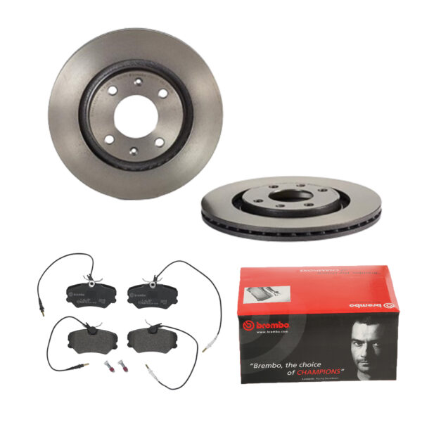 BREMBO Bremsesæt, skivebremser ijdtidg816 foraksel indvendig ventileret 266mm 20mm for CITROËN PEUGEOT