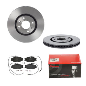 BREMBO Bremsesæt, skivebremser ijdtidg912 foraksel indvendig ventileret 283mm 26mm for PEUGEOT CITROËN
