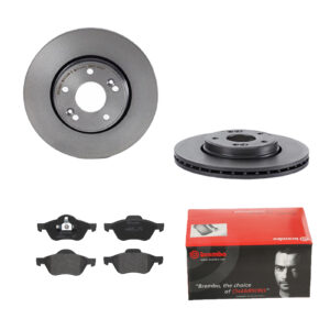 BREMBO Bremsesæt, skivebremser ijdtidgk18 foraksel indvendig ventileret 280mm 24mm for RENAULT