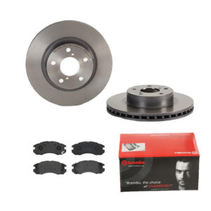 BREMBO Bremsesæt, skivebremser ijdtidgyd4 foraksel indvendig ventileret 260mm 24mm for SUBARU NISSAN