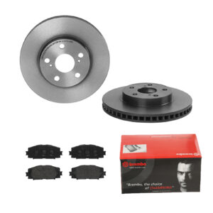 BREMBO Bremsesæt, skivebremser ijdtidhbj8 foraksel indvendig ventileret 255mm 25mm for TOYOTA HAVAL