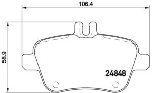 BREMBO Bremsesæt, skivebremser ijdtidjlv2 bagaksel indvendig ventileret 295mm 22mm for MERCEDES-BENZ