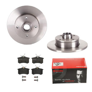 BREMBO Bremsesæt, skivebremser ijdtidk1v8 bagaksel fuld 226mm 10mm for PEUGEOT ROEWE (SAIC) VW CITROËN SKODA AUDI SEAT NISSAN EUROPESTAR RENAULT