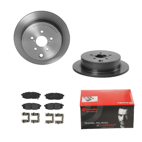 BREMBO Bremsesæt, skivebremser ijdtidk3v0 bagaksel fuld 286mm 10mm for SUBARU TOYOTA