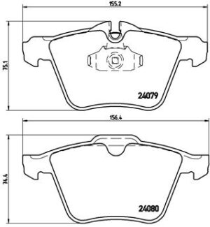 BREMBO Bremsesæt, skivebremser ijzjsg5wb4 foraksel indvendig ventileret 355mm 32mm for JAGUAR
