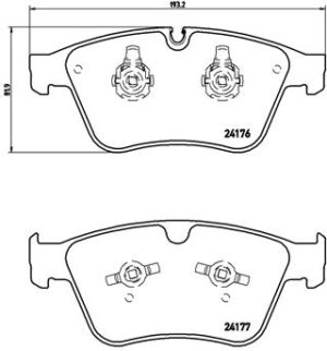BREMBO Bremsesæt, skivebremser ijzjsg5wp8 foraksel perforeret/ventileret 390mm 36mm for MERCEDES-BENZ