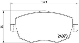 BREMBO Bremsesæt, skivebremser ijzjsgfbb8 foraksel fuld 257mm 12mm for FIAT LANCIA ALFA ROMEO