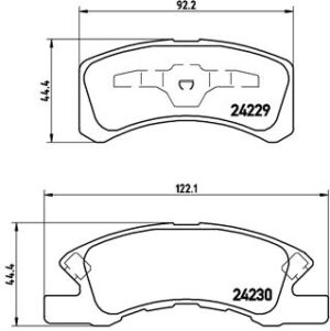 BREMBO Bremsesæt, skivebremser ijzjsggcw1 foraksel fuld 211mm 11mm for DAIHATSU SUBARU MITSUBISHI NISSAN TOYOTA