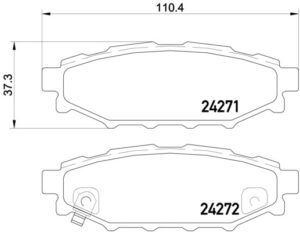 BREMBO Bremsesæt, skivebremser ijzjsgges9 bagaksel indvendig ventileret 290mm 18mm for SUBARU TOYOTA