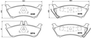 BREMBO Bremsesæt, skivebremser ik3ebylev9 bagaksel fuld 285mm 15mm for MERCEDES-BENZ