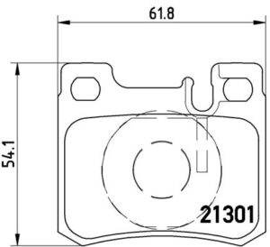 BREMBO Bremsesæt, skivebremser ik3ebylfa9 bagaksel fuld 258mm 9mm for MERCEDES-BENZ