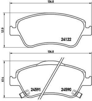 BREMBO Bremsesæt, skivebremser sg000008ie foraksel indvendig ventileret 275mm 22mm for TOYOTA TOYOTA (GAC)