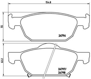 BREMBO Bremsesæt, skivebremser sg000008m3 foraksel indvendig ventileret 320mm 32mm for HONDA