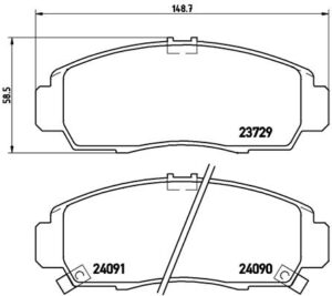 BREMBO Bremsesæt, skivebremser sg000008mb foraksel indvendig ventileret 282mm 23mm for HONDA ACURA PROTON HONDA (DONGFENG)