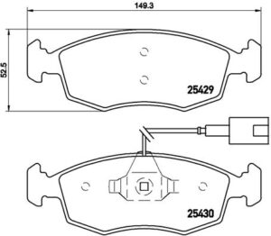 BREMBO Bremsesæt, skivebremser sg00000cip bagaksel perforeret 240mm 11mm for FORD FIAT ABARTH ALFA ROMEO