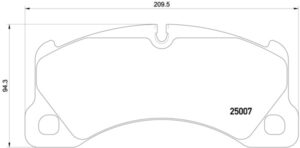 BREMBO Bremsesæt, skivebremser sg00000ck6 foraksel lukket 360mm 36mm for VW PORSCHE AUDI SKODA SEAT