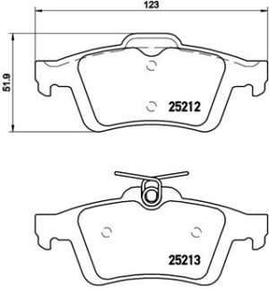BREMBO Bremsesæt, skivebremser sg00000ckv bagaksel lukket 280mm 11mm for FORD FORD (CHANGAN) VOLVO FORD USA MAZDA NISSAN