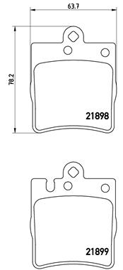 BREMBO Bremsesæt, skivebremser sg00000cm1 bagaksel lukket 290mm 10mm for MERCEDES-BENZ