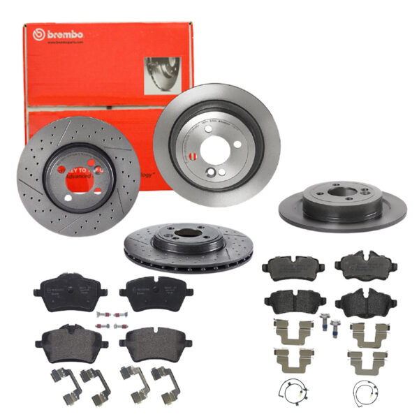 BREMBO Bremsesæt, skivebremser sg00000e3n bagaksel indvendig ventileret 280mm 10mm for BMW MINI