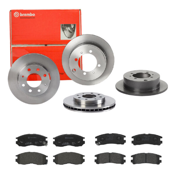 BREMBO Bremsesæt, skivebremser sg00000e45 bagaksel fuld 262mm 10mm for MITSUBISHI PROTON KIA NISSAN HYUNDAI CHRYSLER