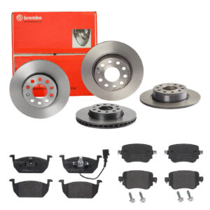 BREMBO Bremsesæt, skivebremser sg00000e56 bagaksel fuld 276mm 24mm for VW SKODA SEAT JETTA AUDI