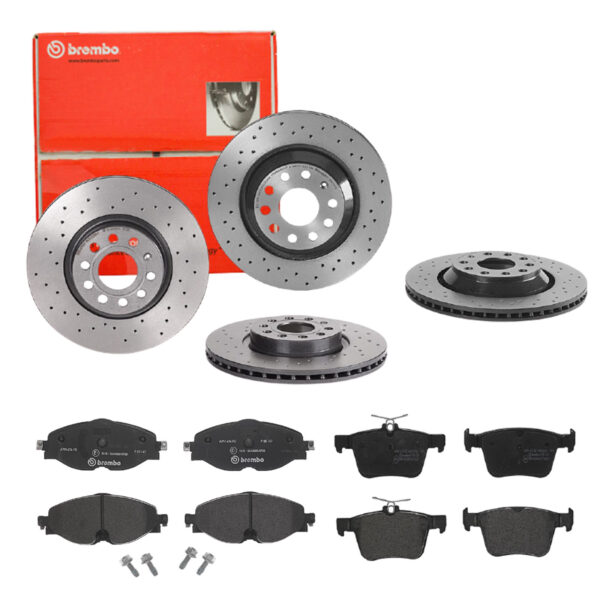 BREMBO Bremsesæt, skivebremser sg00000e7m bagaksel perforeret/ventileret 312mm 25mm for VW VW (SVW) SEAT SKODA AUDI AUDI (FAW) SKODA (SVW) VW (FAW)