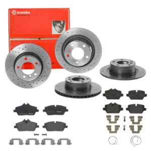 BREMBO Bremsesæt, skivebremser sg00000e9x bagaksel perforeret/ventileret 292mm 22mm for BMW MINI