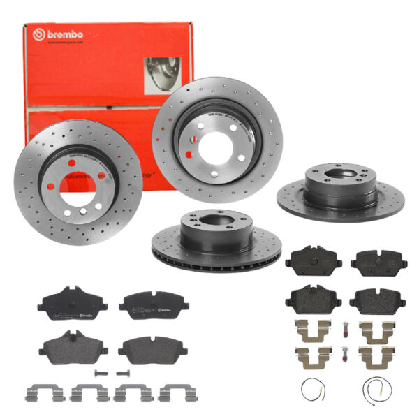 BREMBO Bremsesæt, skivebremser sg00000e9x bagaksel perforeret/ventileret 292mm 22mm for BMW MINI