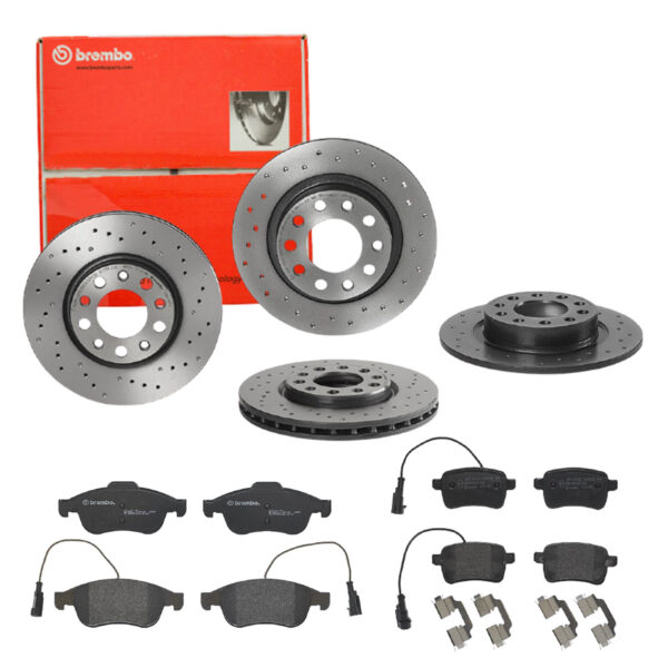 BREMBO Bremsesæt, skivebremser sg00000eak foraksel perforeret 264mm 10mm for ALFA ROMEO FIAT (GAC) FIAT JEEP