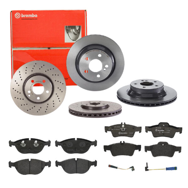 BREMBO Bremsesæt, skivebremser sg00000ebq foraksel perforeret/ventileret 330mm 22mm for MERCEDES-BENZ CHRYSLER VW SKODA BENTLEY BMW