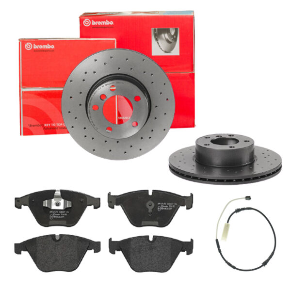 BREMBO Bremsesæt, skivebremser sk8k0ezuh5 foraksel perforeret/ventileret 312mm 24mm for BMW BMW (BRILLIANCE)