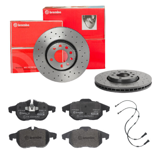 BREMBO Bremsesæt, skivebremser sk8k0f0aa1 foraksel perforeret/ventileret 302mm 28mm for OPEL VAUXHALL SAAB FIAT GENERAL MOTORS