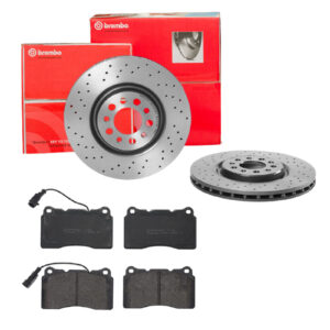 BREMBO Bremsesæt, skivebremser sk8k0f1ji1 foraksel perforeret/ventileret 330mm 28mm for ALFA ROMEO JEEP (GAC FCA)