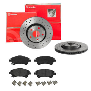 BREMBO Bremsesæt, skivebremser sk8k0f2137 foraksel perforeret/ventileret 295mm 26mm for TOYOTA