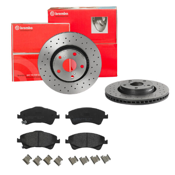 BREMBO Bremsesæt, skivebremser sk8k0f2137 foraksel perforeret/ventileret 295mm 26mm for TOYOTA