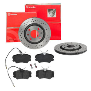 BREMBO Bremsesæt, skivebremser sk8k0f2239 foraksel perforeret/ventileret 266mm 20mm for CITROËN PEUGEOT